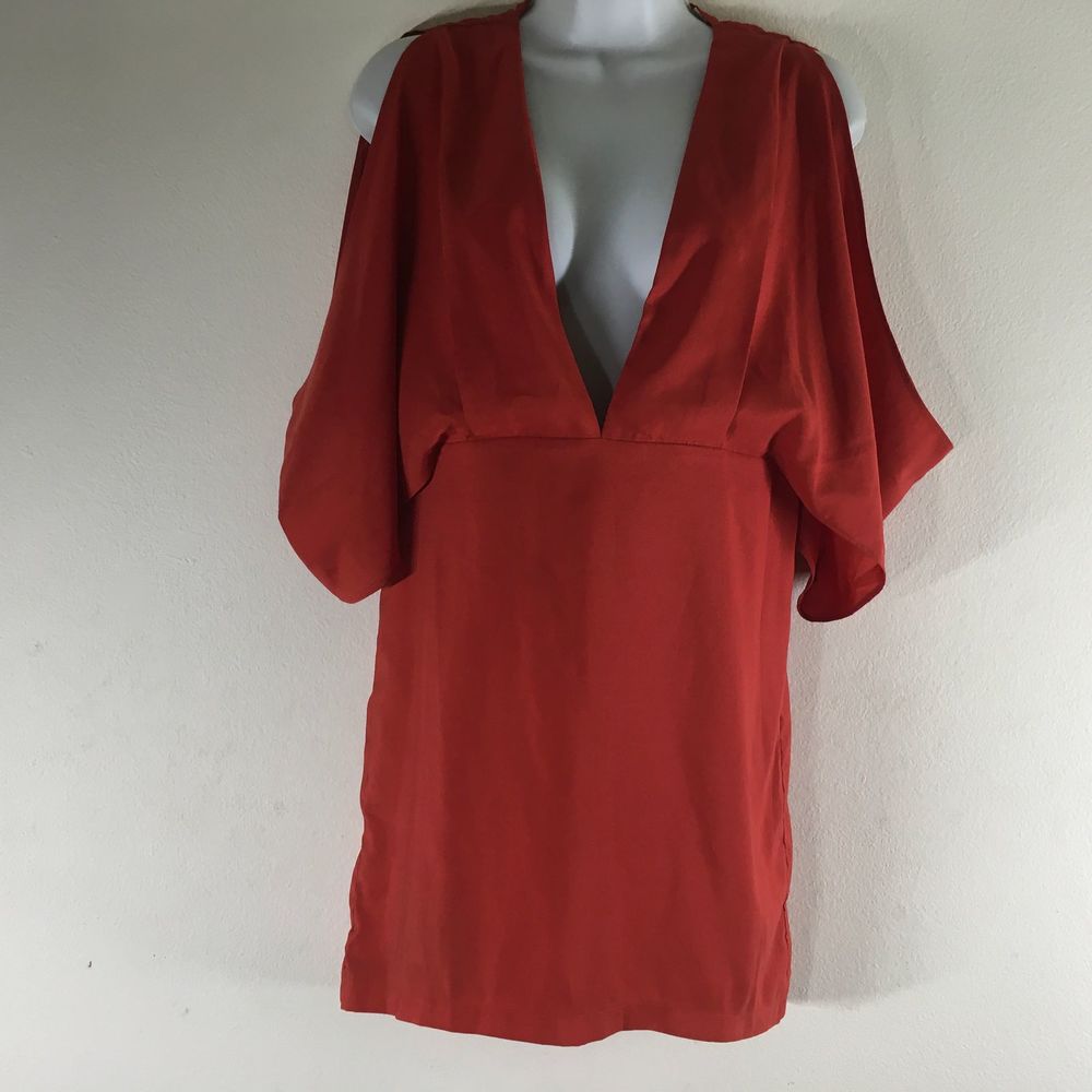 6 Shore Road Red Orange Cold Shoulder  Min…